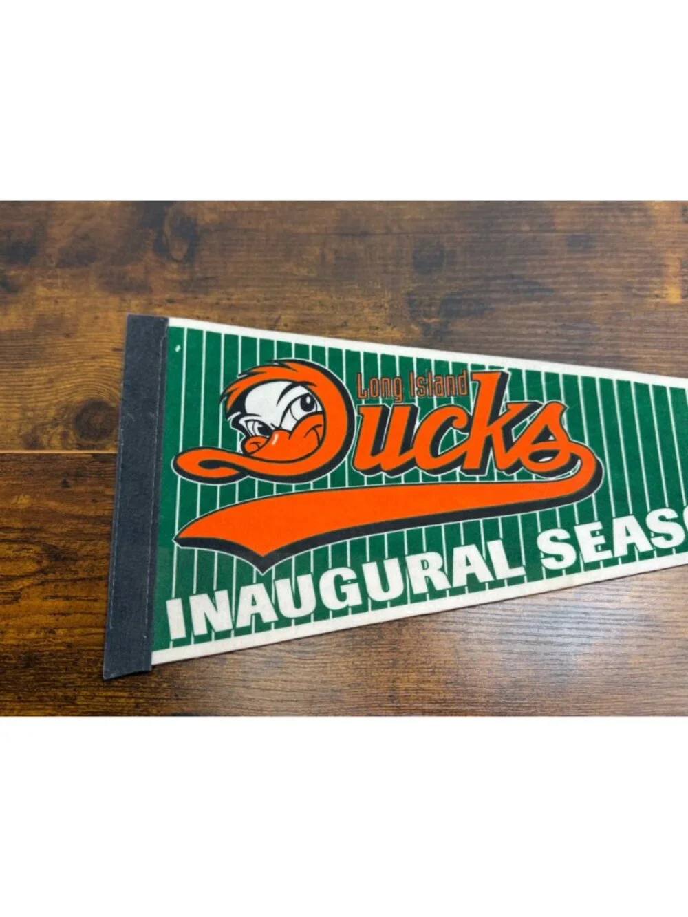 Long Island Ducks Inaugural Season 2000 Vintage Felt Pennant 26.5 inches